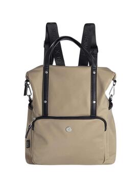 Mochila Munich Clever BackPack Beige Para Mujer