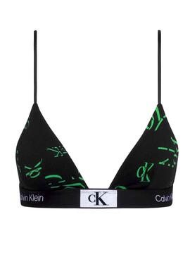 Sujetador Calvin Klein Unlined Triangle Negro Muje