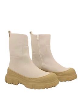 Botas Popa Ela Grenoble Beige Para Mujer