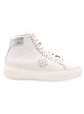 Botines Popa Bulnes Adorno Blanco Para Mujer