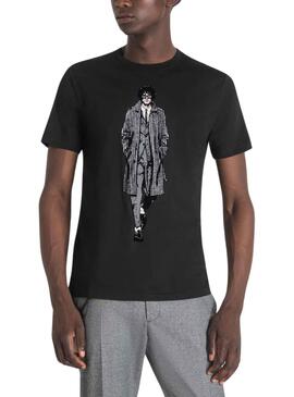 Camiseta Antony Morato Slim Fit Negro Hombre