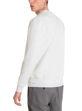 Sudadera Antony Morato Tigre Blanco Para Hombre