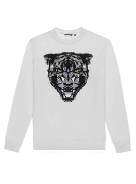 Sudadera Antony Morato Tigre Blanco Para Hombre