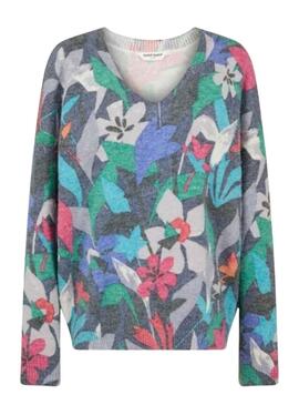 Jersey Naf Naf Flores Geométricas Multi para Mujer