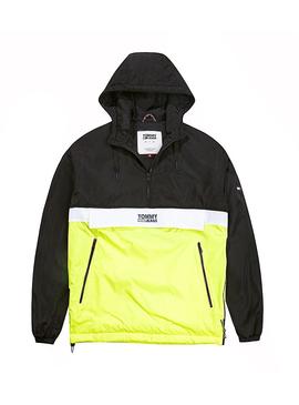 Canguro Tommy Jeans Colorbock Negro Hombre