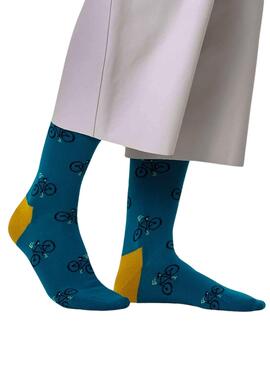 Calcetines Happy Socks Bike Azules Hombre y Mujer