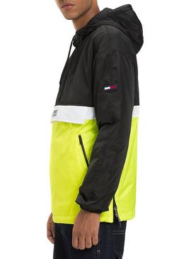 Canguro Tommy Jeans Colorbock Negro Hombre