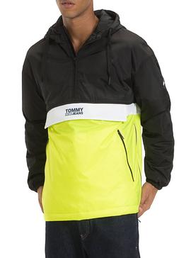 Canguro Tommy Jeans Colorbock Negro Hombre