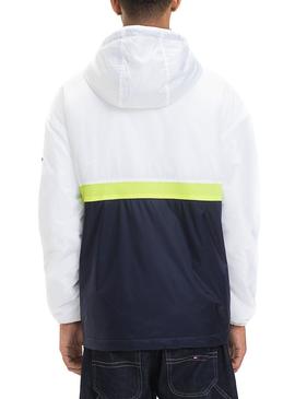 Canguro Tommy Jeans Colorblock Blanco Hombre