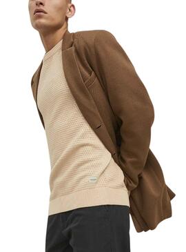 Jersey Jack and Jones Atlas Beige para Hombre