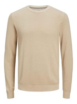 Jersey Jack and Jones Atlas Beige para Hombre