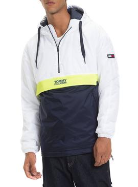 Canguro Tommy Jeans Colorblock Blanco Hombre