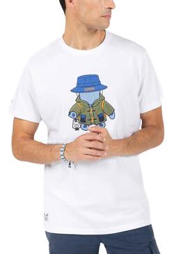 Camiseta El Pulpo Explorer Blanco para Hombre