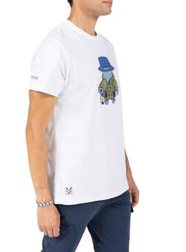 Camiseta El Pulpo Explorer Blanco para Hombre