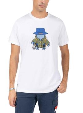 Camiseta El Pulpo Explorer Blanco para Hombre