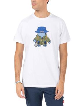 Camiseta El Pulpo Explorer Blanco para Hombre