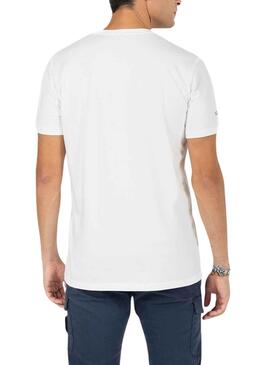 Camiseta El Pulpo Emblem Blanca para Hombre