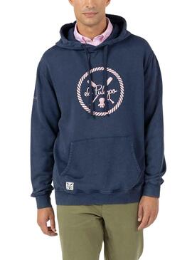 Sudadera El Pulpo New Wave Marino para Hombre