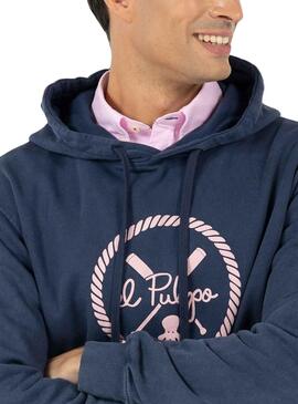 Sudadera El Pulpo New Wave Marino para Hombre