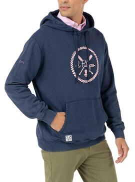 Sudadera El Pulpo New Wave Marino para Hombre