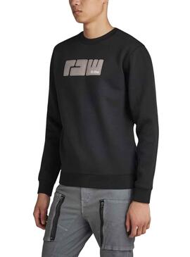 Sudadera G-Star Raw Felt Negro para Hombre