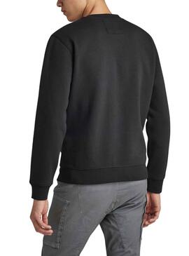 Sudadera G-Star Raw Felt Negro para Hombre