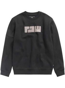 Sudadera G-Star Raw Felt Negro para Hombre