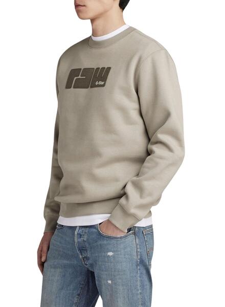 SUDADERA CON LOGO FELPA HOMBRE G-STAR RAW FELT - Korner