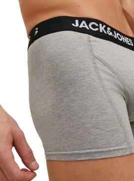 Pack 3 Calzoncillos Jack and Jones Multi Hombre