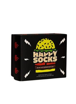 Pack 2 Happy Socks Burger Gift para Hombre y Mujer