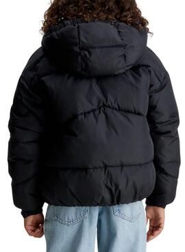 Chaqueta Calvin Klein Short Puffer Negro Para Niña