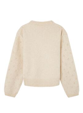 Jersey Pepe Jeans Roberta Ivory Blanco Para Niña