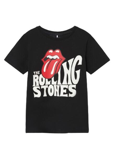 Camiseta Name It Omrisa Rolling Stones Negro Ni a