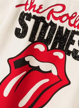 Camiseta Name It Omrana Rolling Stones Beige Niña