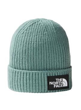 Gorro The North Face Box Logo Verde Para Niño Niña
