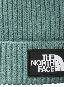 Gorro The North Face Box Logo Verde Para Niño Niña