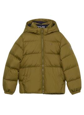 Chaqueta Tommy Hilfiger Essential Down Verde Niño