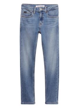 Pantalón Calvin Klein Skinny Mid Rise Denim Niño