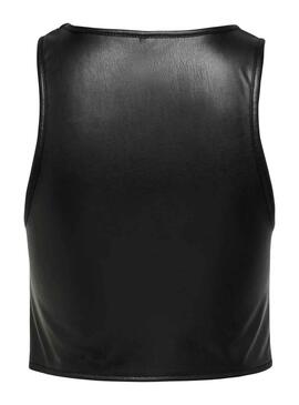 Top Only Dorit Cropped Negro para Mujer