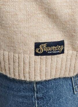 Jersey Superdry Slouchy Beige Para Mujer
