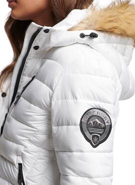Chaqueta Superdry Fuji Hooded Blanco Para Mujer