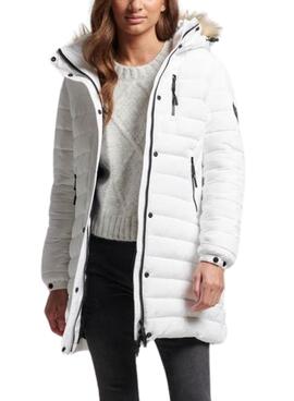 Chaqueta Superdry Fuji Hooded Blanco Para Mujer