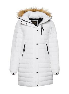 Chaqueta Superdry Fuji Hooded Blanco Para Mujer