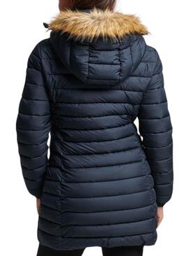 Chaqueta Superdry Fuji Hooded Mid Marino Mujer