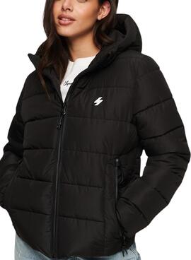 Chaqueta Superdry Spirit Sports Negro Para Mujer