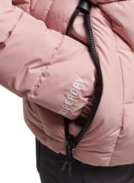 Chaqueta Superdry Spirit Sports Puffer Rosa Mujer