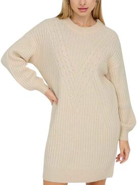 Vestido Only Lallie Beige para Mujer