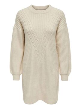 Vestido Only Lallie Beige para Mujer