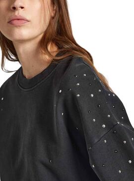 Sudadera Pepe Jeans Caroline Negra para Mujer