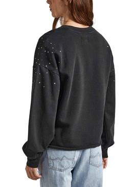 Sudadera Pepe Jeans Caroline Negra para Mujer